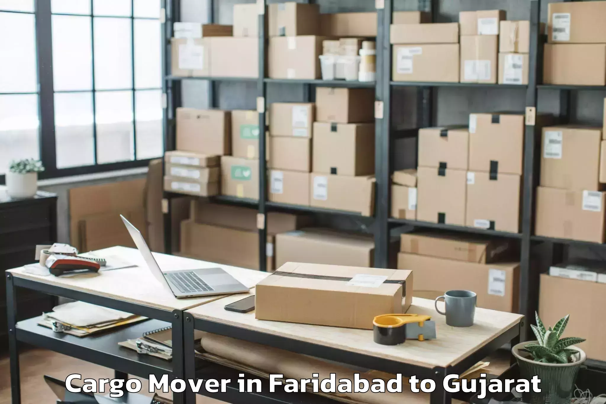 Hassle-Free Faridabad to Dhuvaran Cargo Mover